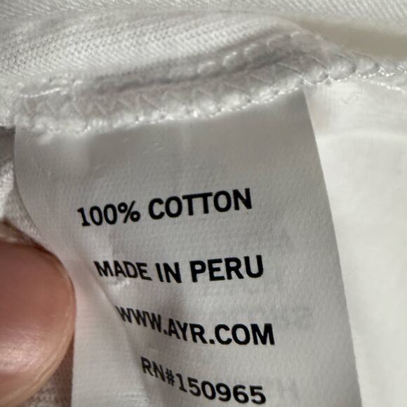 AYR The Big AYR White Short Sleeve Crewneck Graphic Dirt Bike Tee Size Medium - Picture 6 of 6